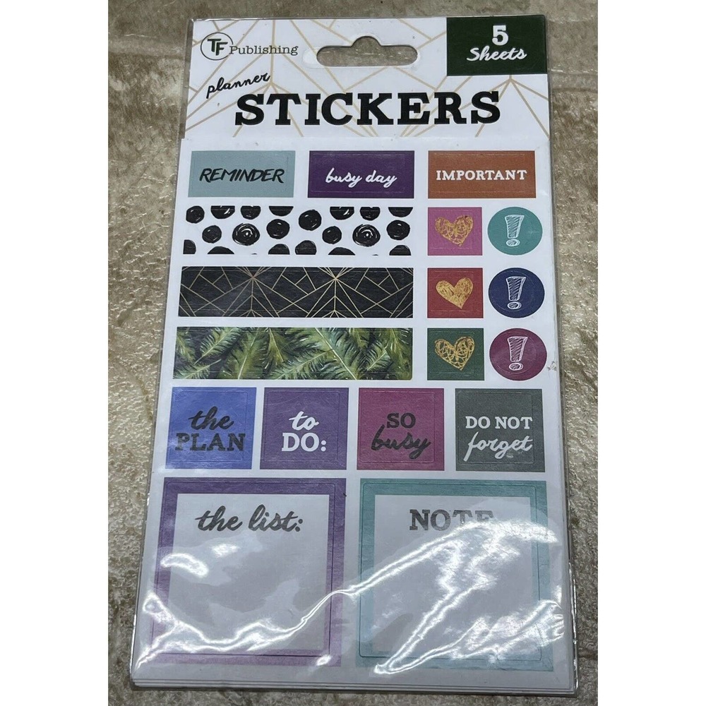 TF Publishing Planner Stickers, 5 Sheets 99-2012